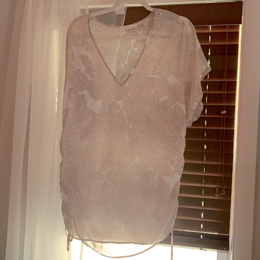 Paisley bathing suit cover-up